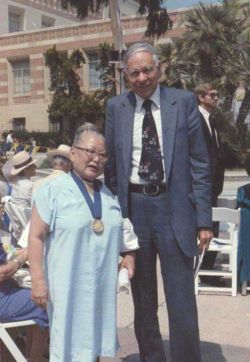 Seaborg with Yoshie Kadota shortly before their deaths
